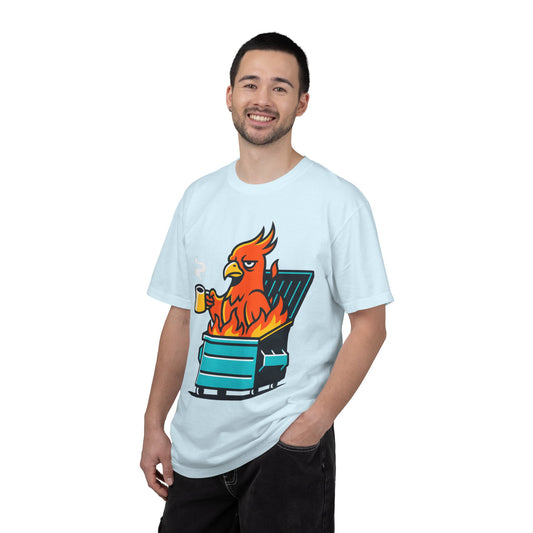 Color: Chambray | Dumpster Fire Unisex Garment-Dyed Tee