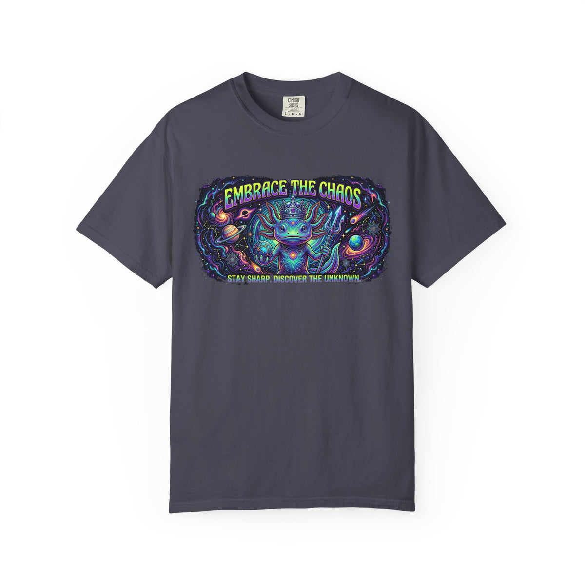 Color: Navy | Embrace the Chaos Unisex Garment-Dyed Tee