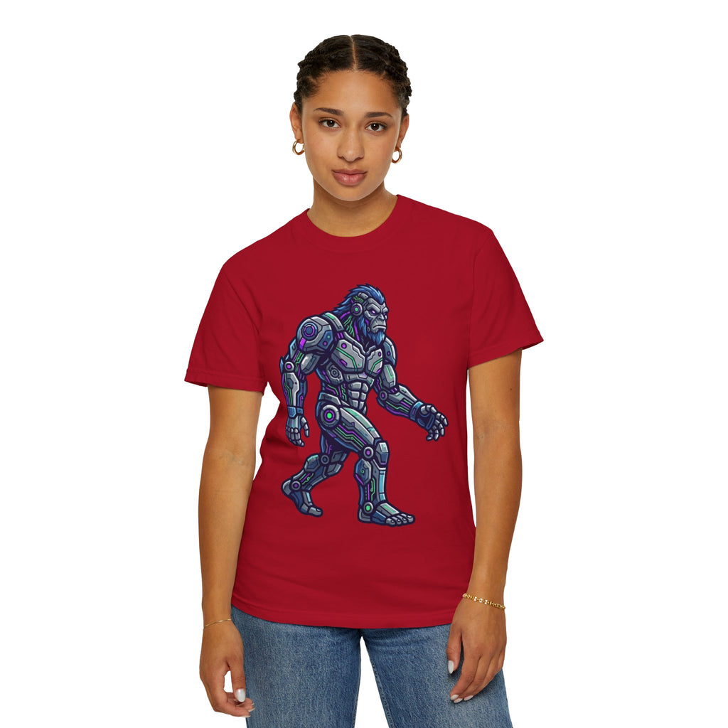 "Cyber Bigfoot" Unisex Garment-Dyed Tee