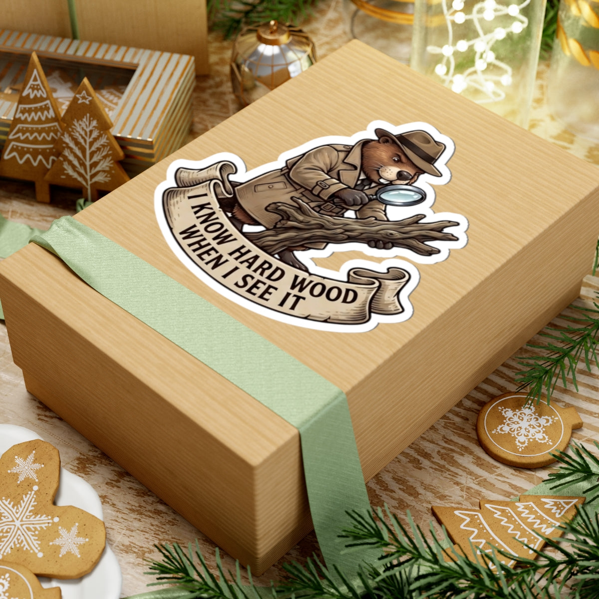 "I Know Hard Wood" Sticker — Main