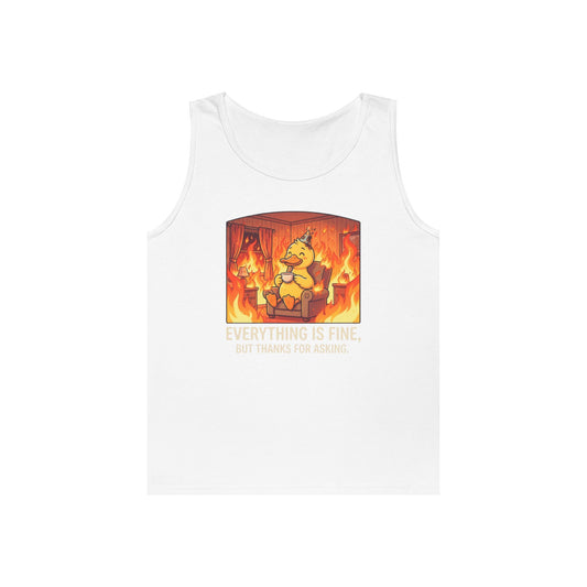 Color: White | Everything Is Okay Tank Top
