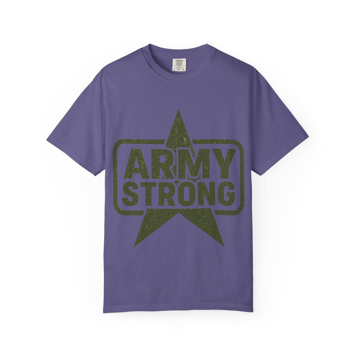 Color: Grape | Army Strong Unisex Garment-Dyed T-shirt