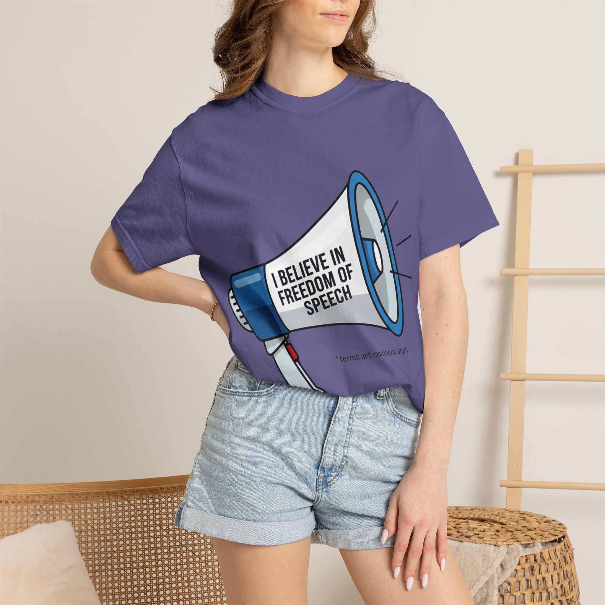 "Freedom of Speech" Unisex Garment-Dyed T-shirt