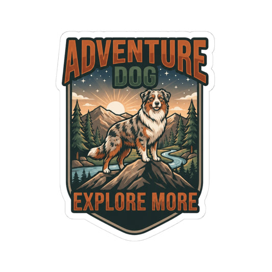 "Adventure Dog" Sticker — Main
