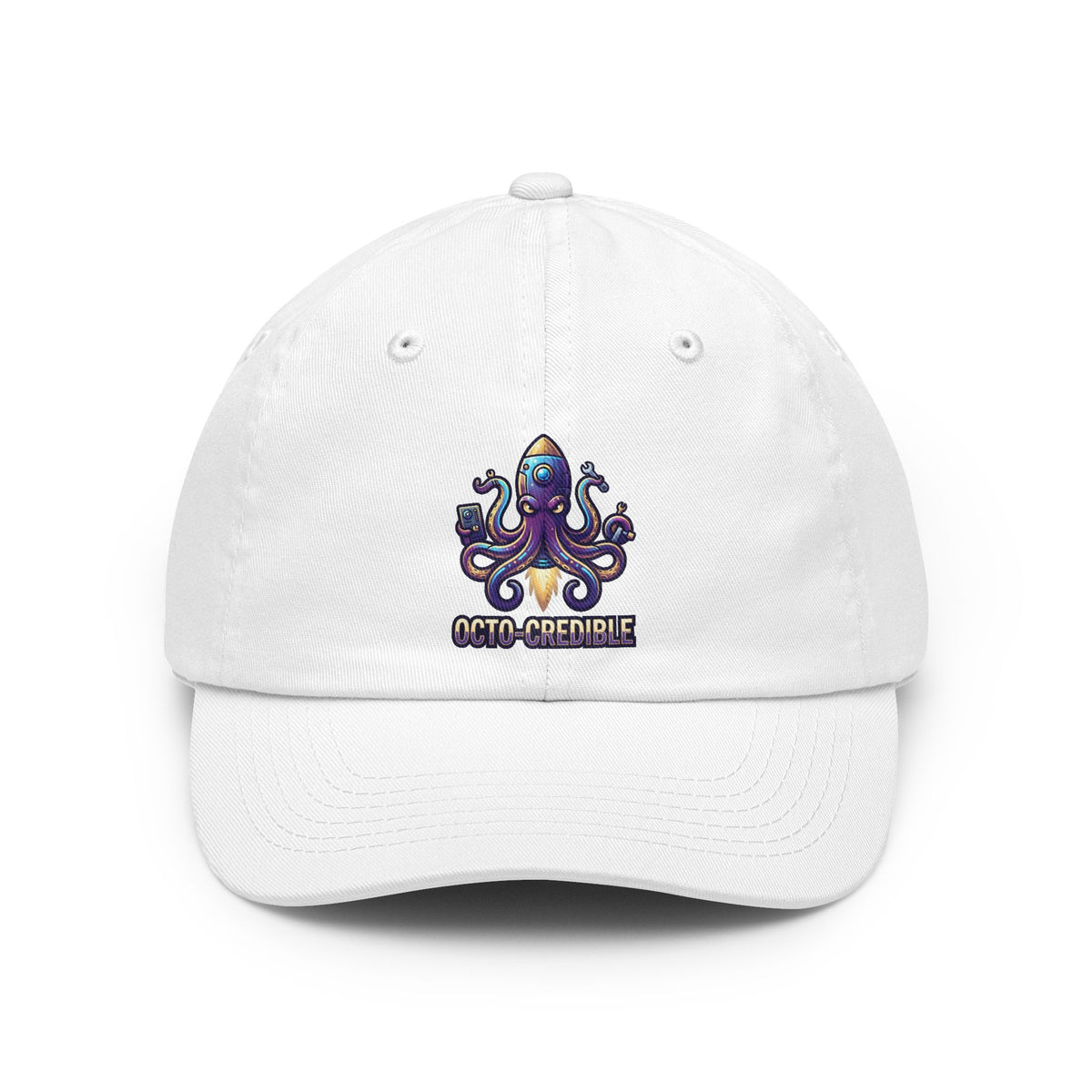 Color: White | Octo Credible Dad Hat