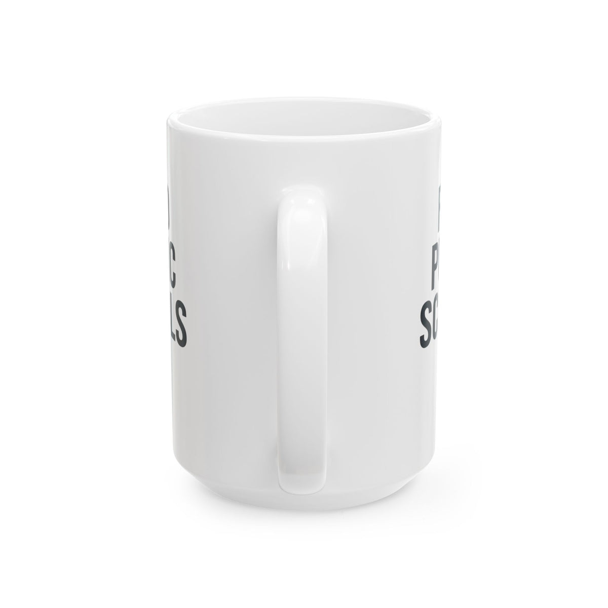 "Protest Series - Fund Public Schools" White Ceramic Mug — Graphic