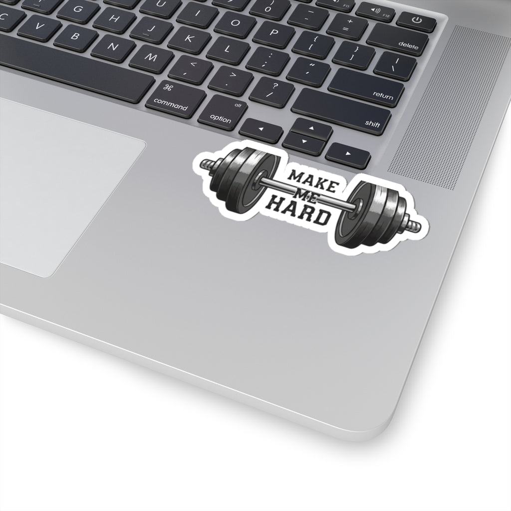 Make Me Hard - Morning Demands | Kiss-Cut Sticker — AttitudeShirts