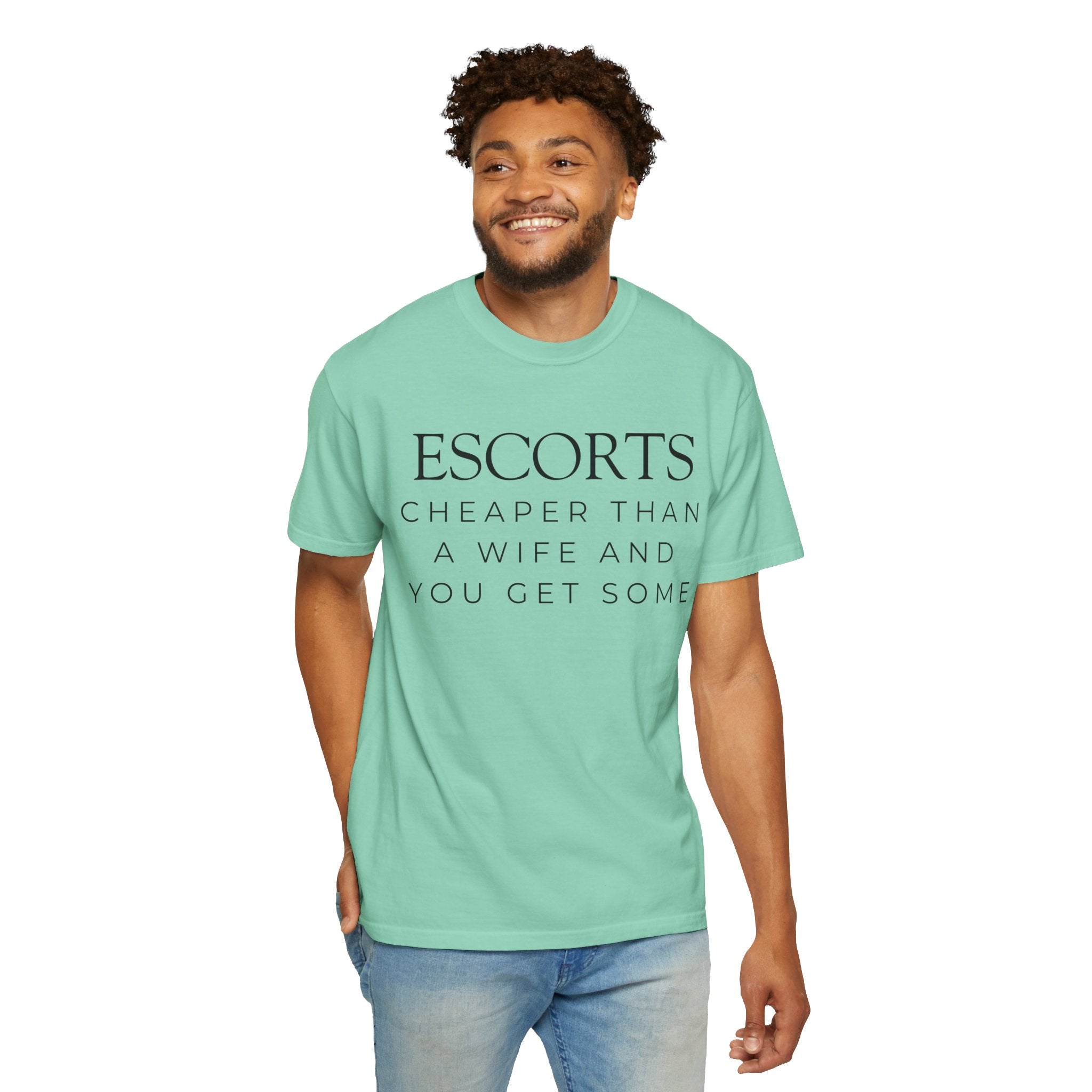 "Escorts" Unisex Garment-Dyed Tee