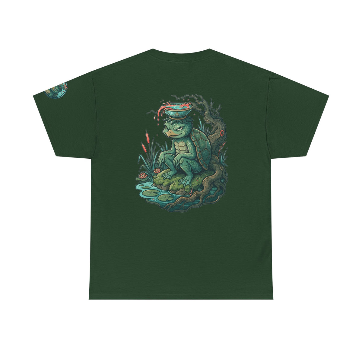 Color: Forest Green | Kappa (Japanese Folklore) Premium Graphic Tee