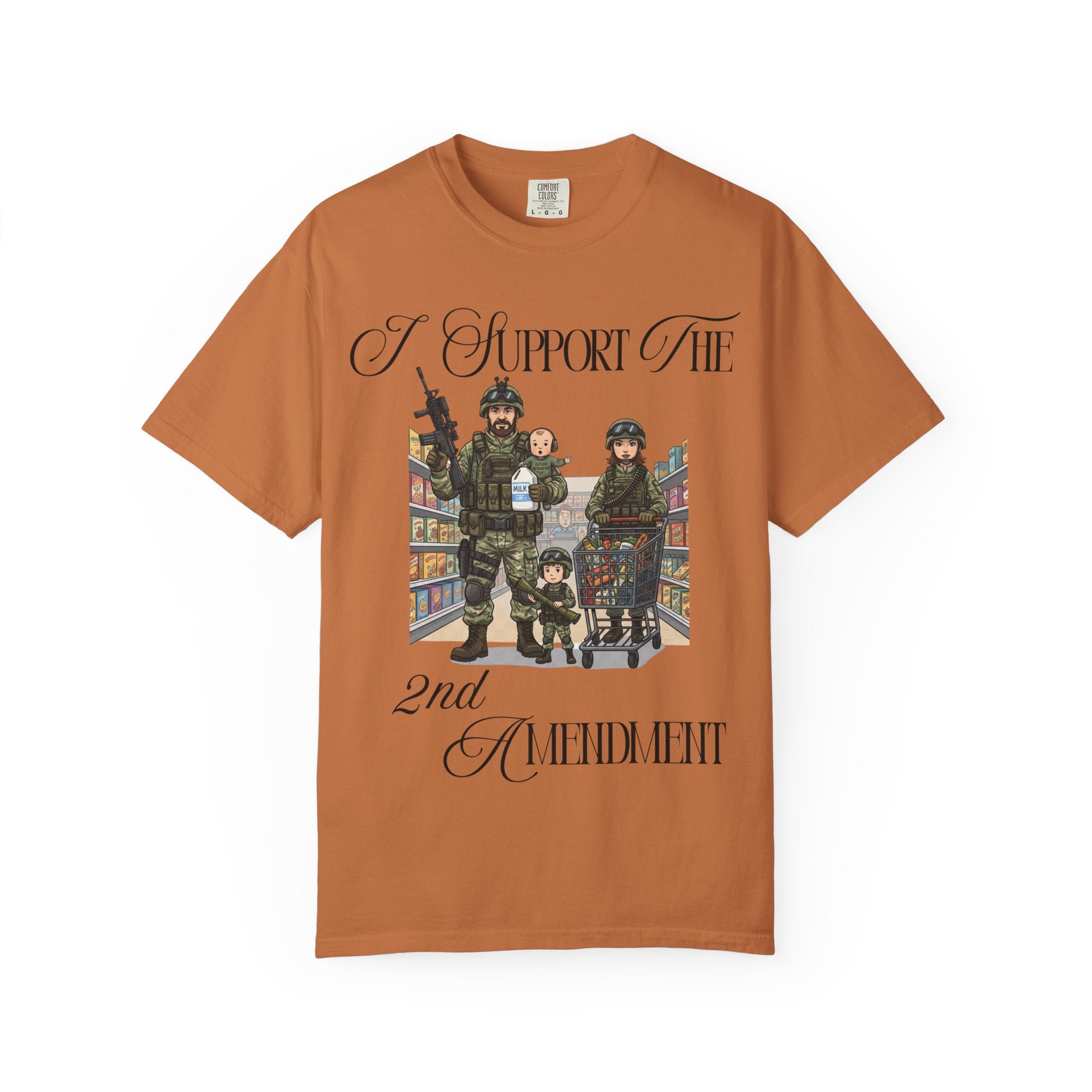 "actical Grocery Run" Unisex Garment-Dyed T-shirt