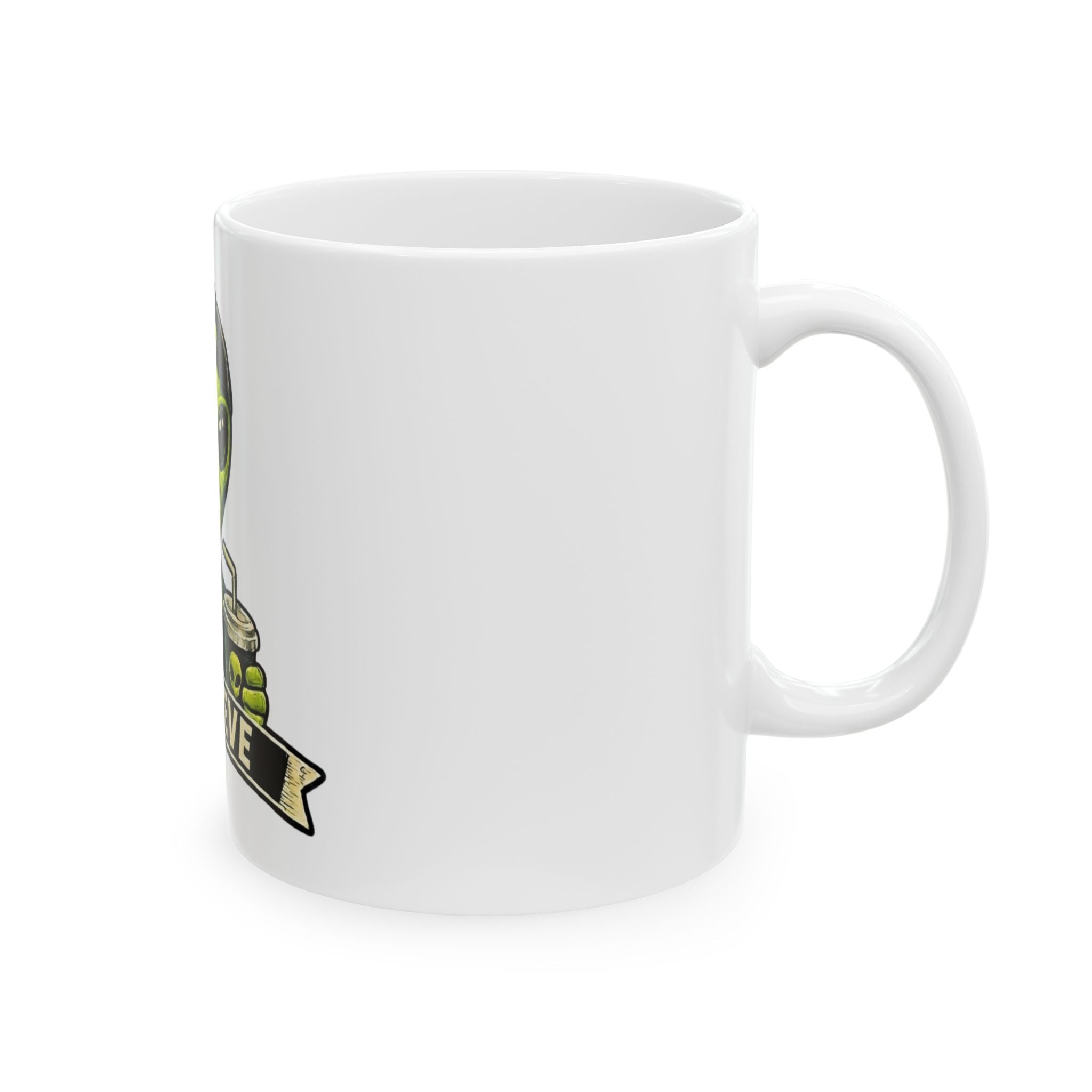 "I Believe" White Ceramic Mug — Graphic
