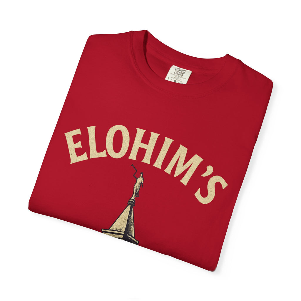 "Elohim's Favorite Apostate" Unisex Garment-Dyed T-shirt
