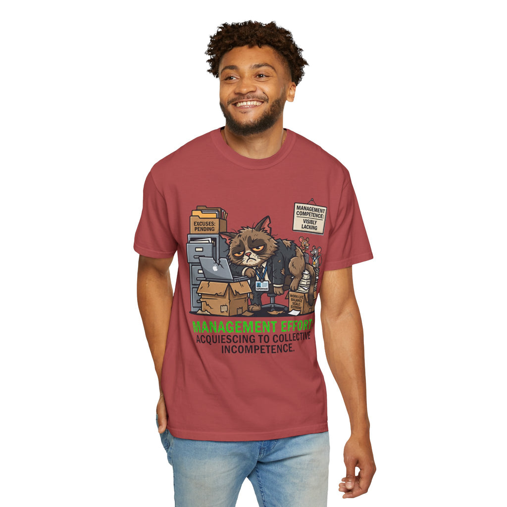 "Acquiescing to Collective Incompetence" Unisex Garment-Dyed Tee