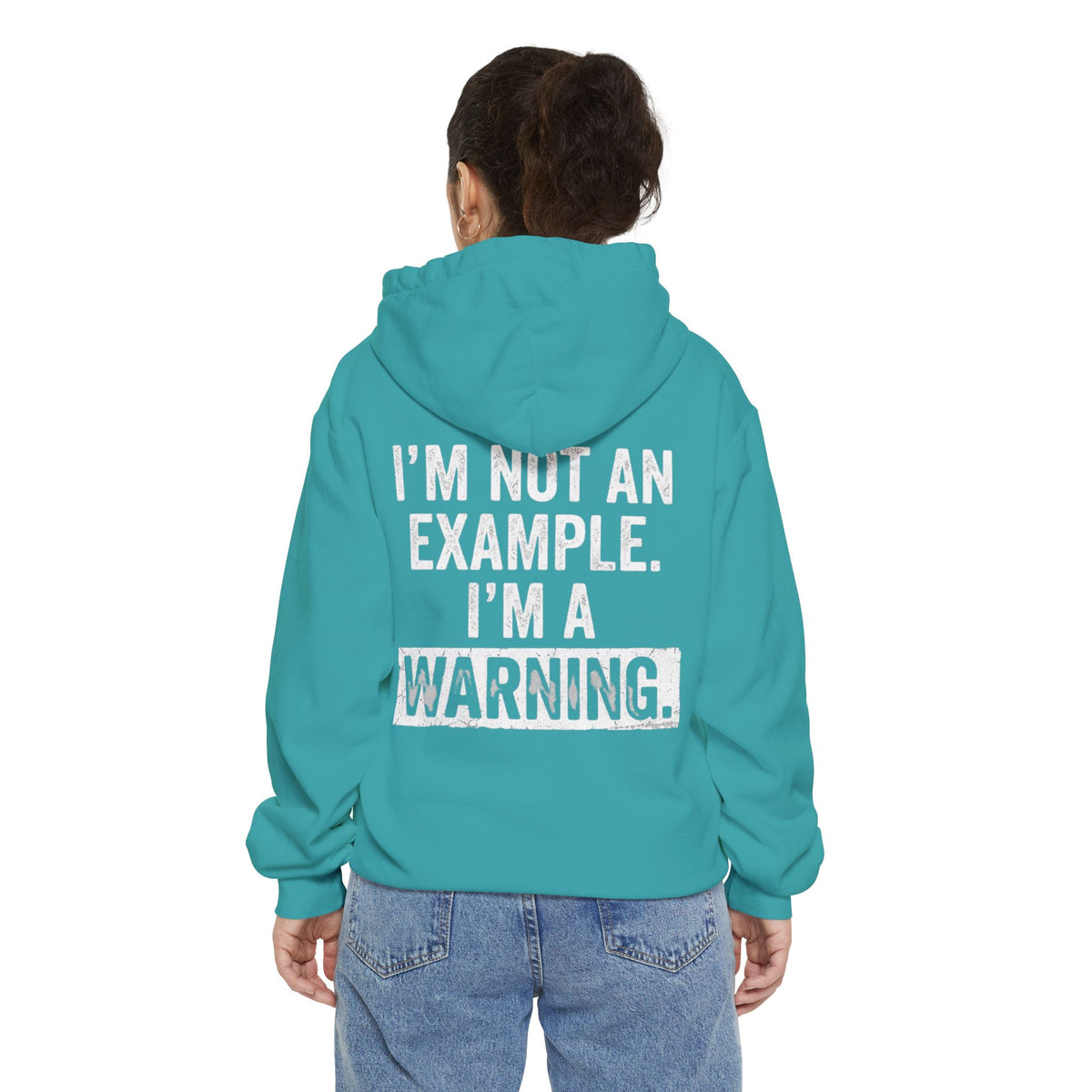 Color: Seafoam | I'm Not An Example Garment-Dyed Hoodie
