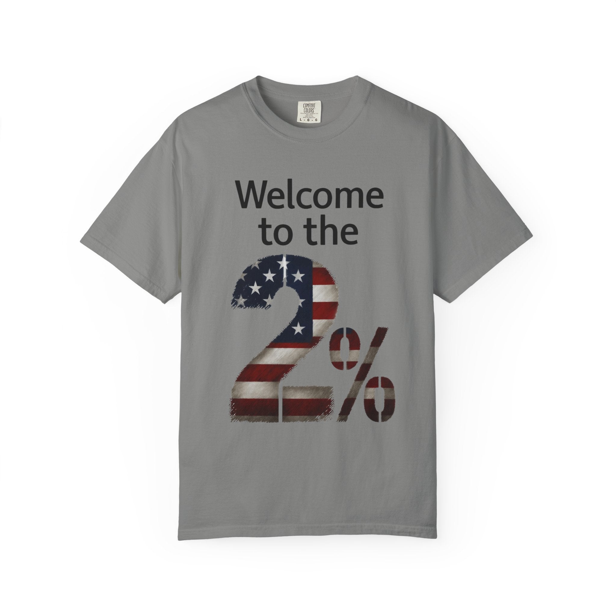 "Two Percent" Unisex Garment-Dyed T-shirt