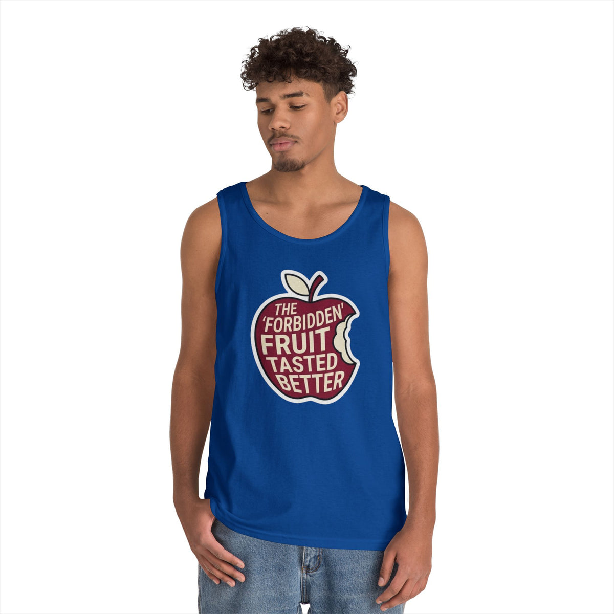 Color: Royal | Good Book Series Forbidden Fruit Tasted Better Tank Top