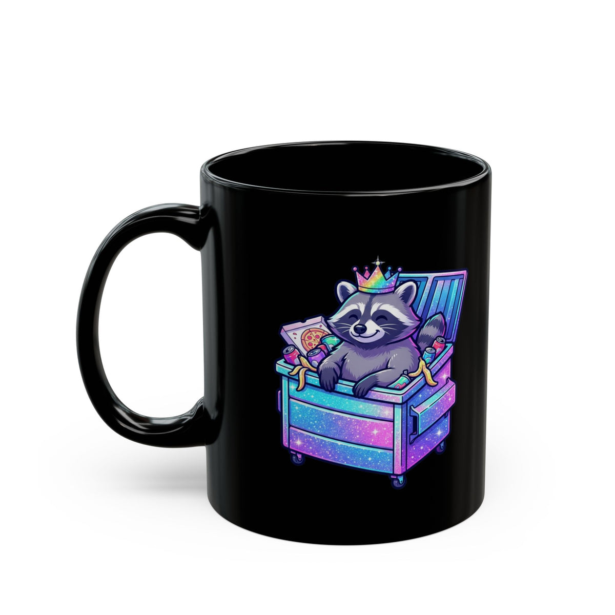 "Top Tier Trash" Black Ceramic Mug — Graphic