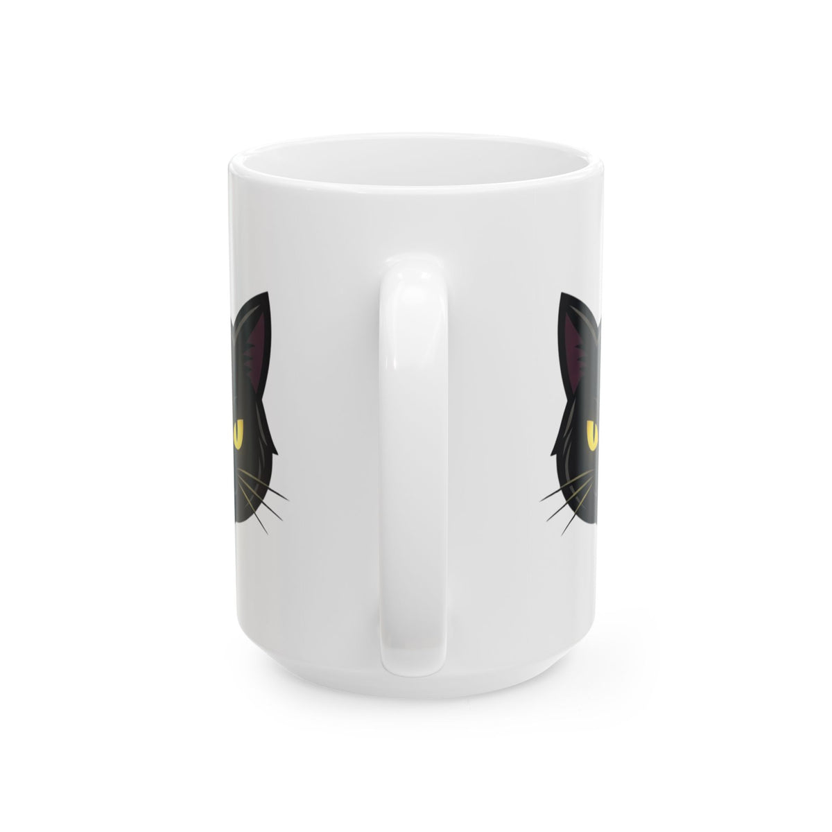 "Unholy and Unbothered" White Ceramic Mug — Graphic