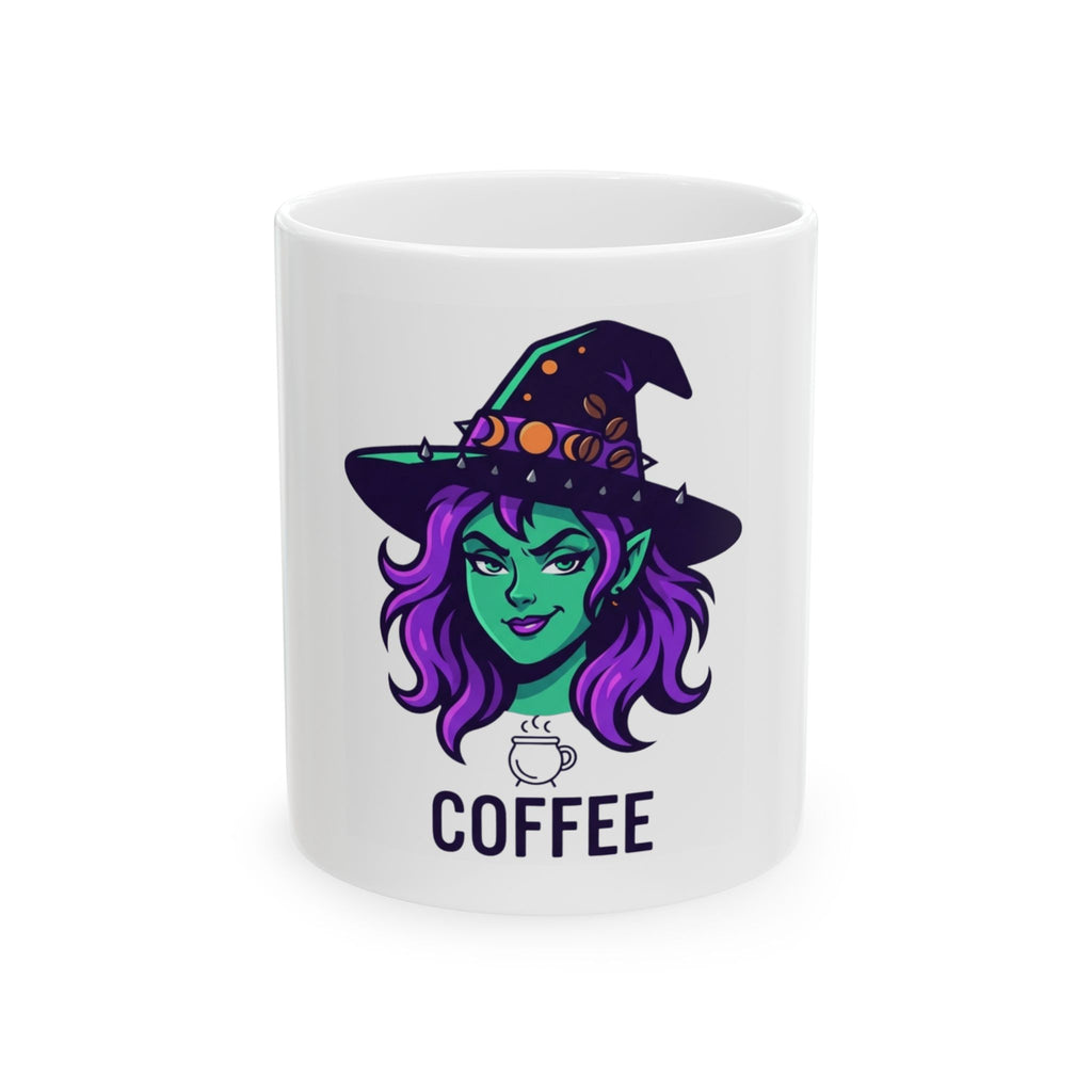"Witch Better Have My Coffee" White Ceramic Mug — Graphic
