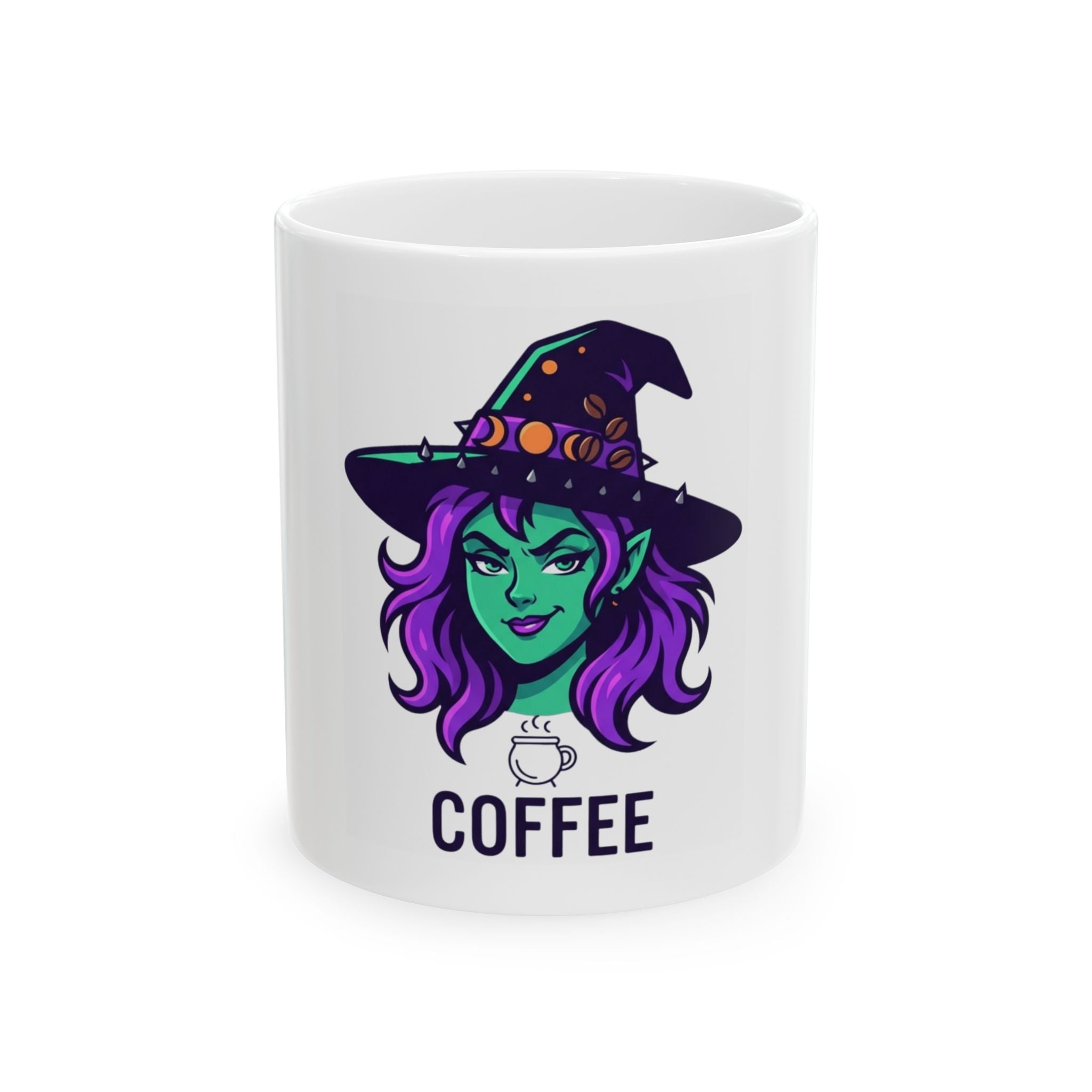 "Witch Better Have My Coffee" White Ceramic Mug — Graphic
