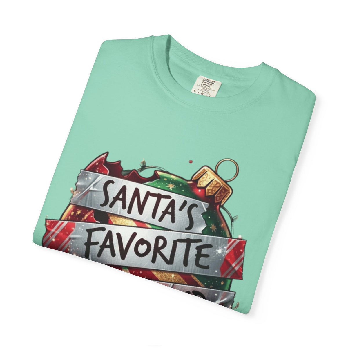 Santa's Favorite Screw Up Unisex Garment-Dyed Tee