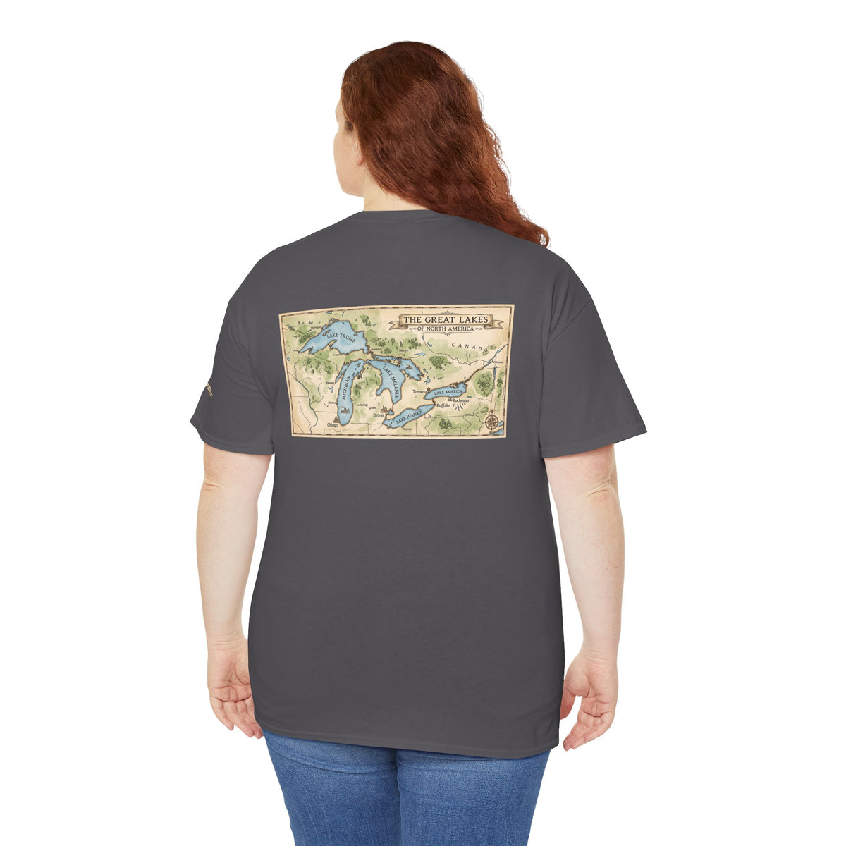 Color: Charcoal | 51st State Great Lakes Premium Graphic Tee