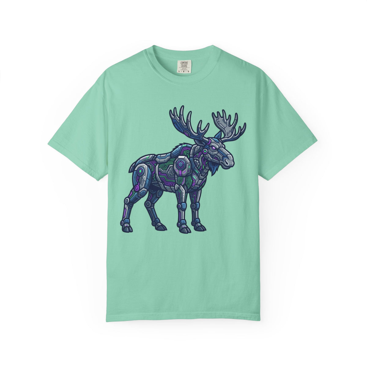 Color: Island Reef | Cyber Moose Unisex Garment-Dyed Tee