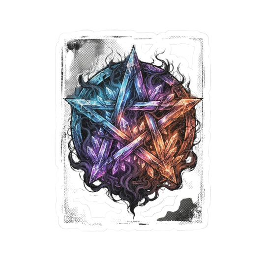"Cosmic Spectrum Pentacle" Sticker — Main