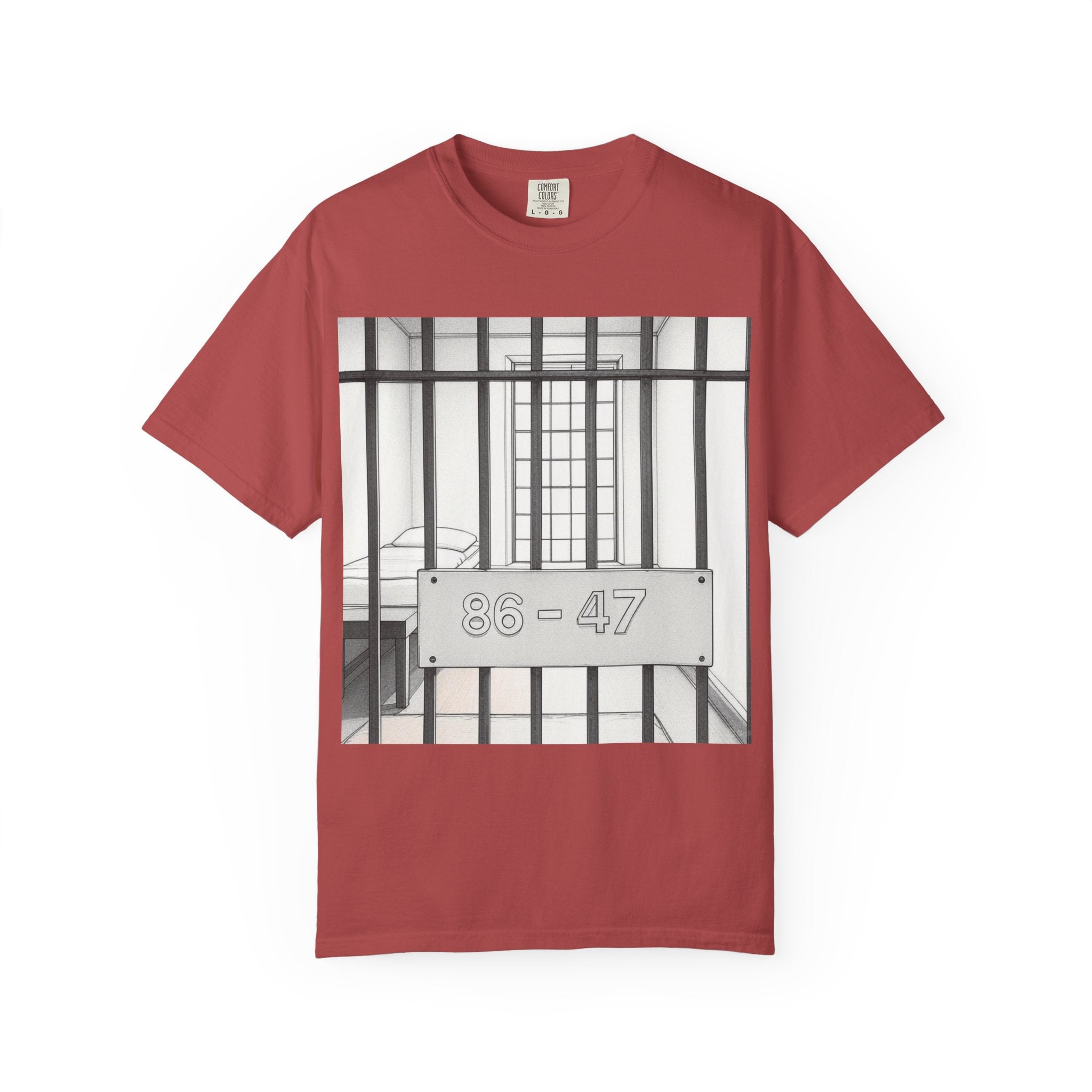 "86-47 Jail Cell" Unisex Garment-Dyed T-shirt