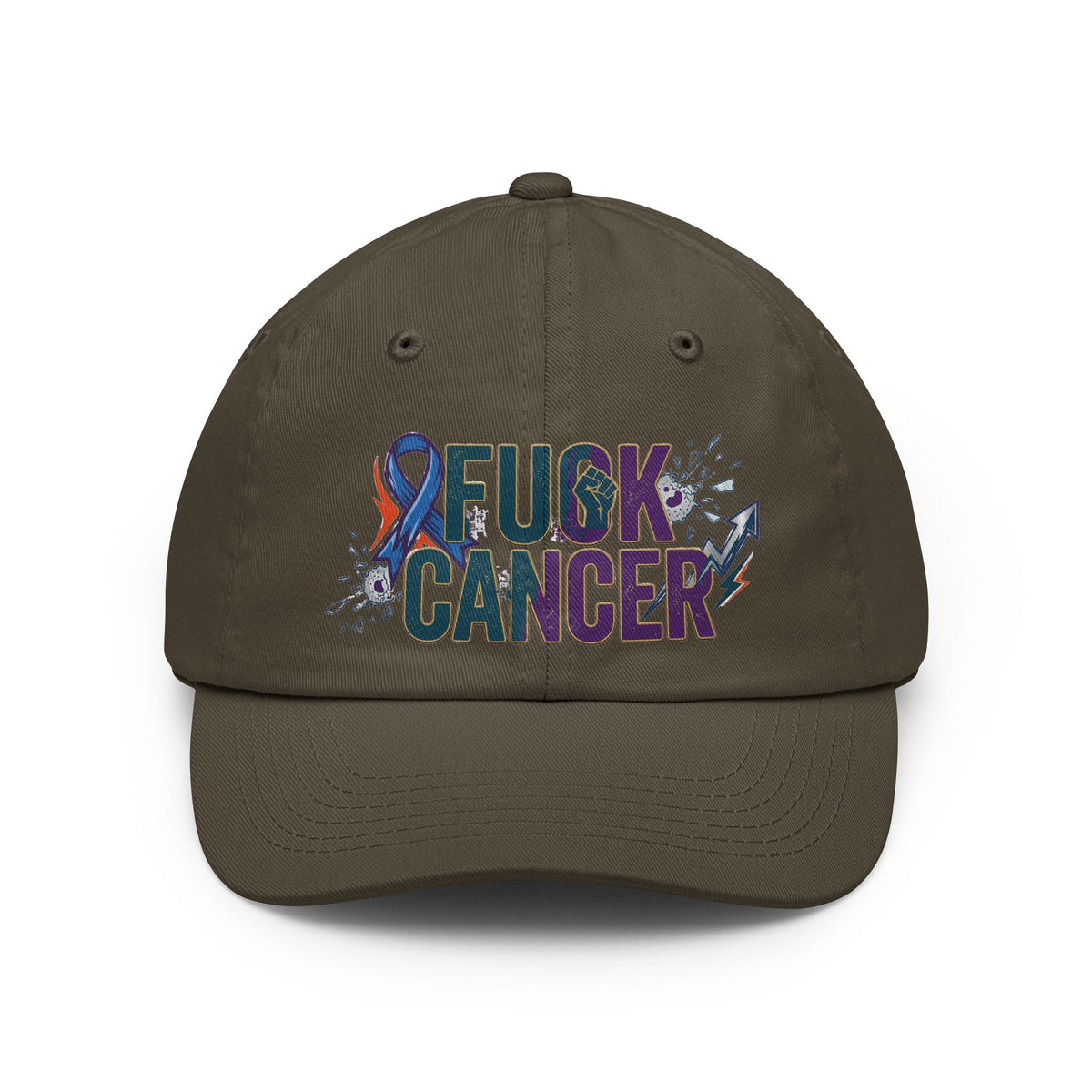 Color: Olive | Fuck Cancer Dad Hat