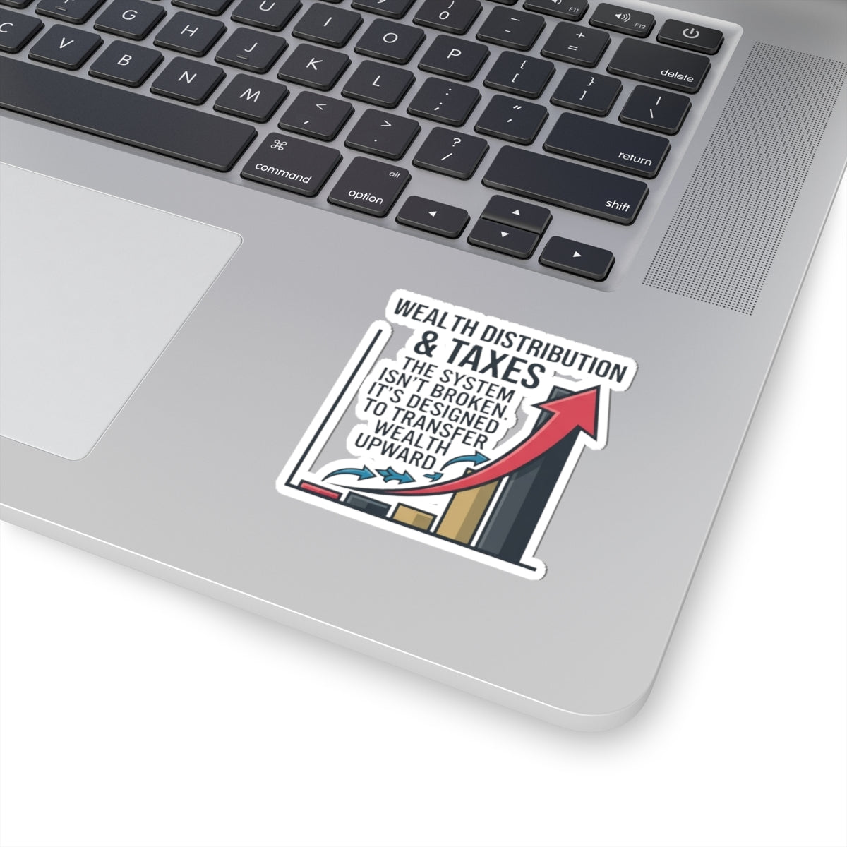 "Protest Series - Follow The Money" Sticker — Main