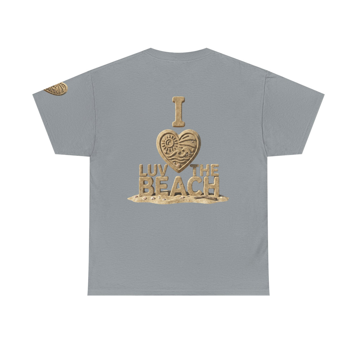 Color: Gravel | I Luv The Beach Premium Graphic Tee