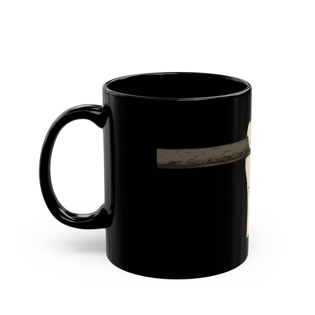 "Hold to the Rod" Black Ceramic Mug — Graphic