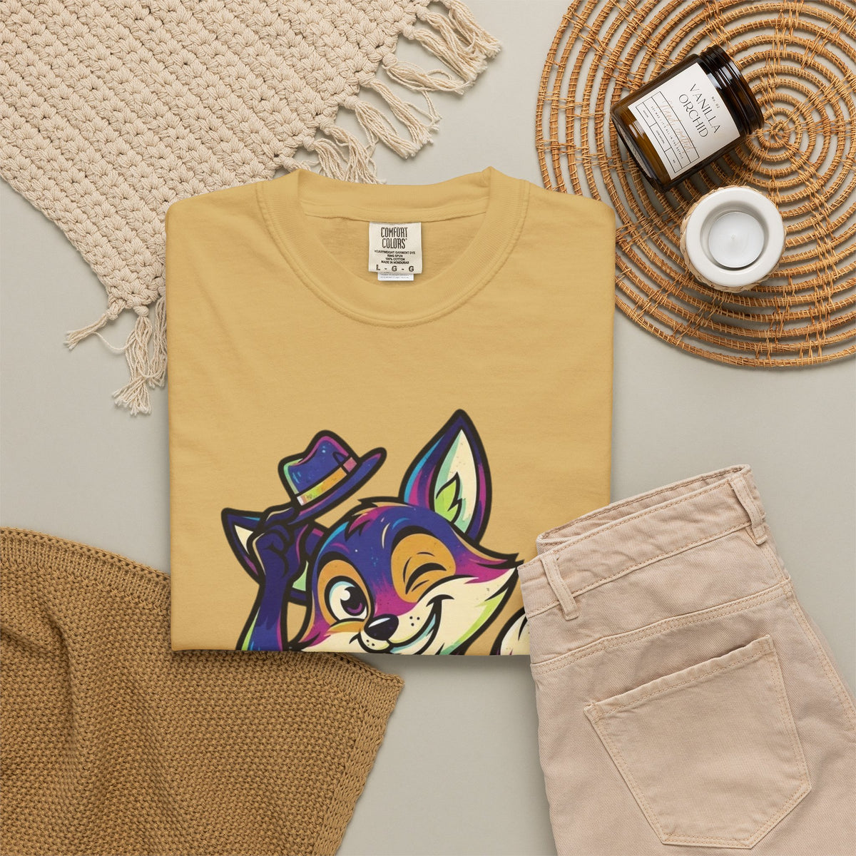"Mischievous" Unisex Garment-Dyed Tee