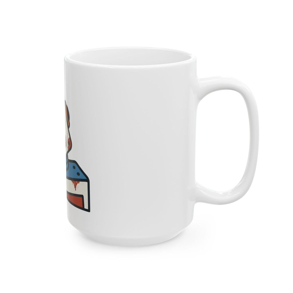 "Sex Machine" White Ceramic Mug — Graphic