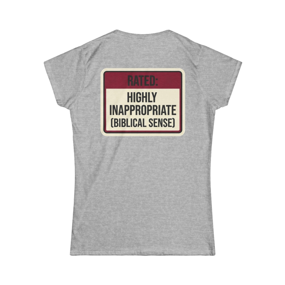 "Good Book Series Highly Inappropriate" Women's Tee