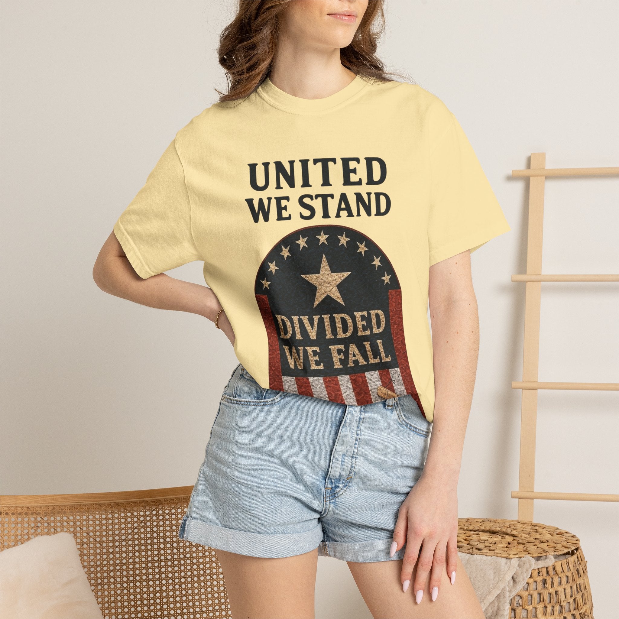 "UNITED WE STAND" Unisex Garment-Dyed T-shirt