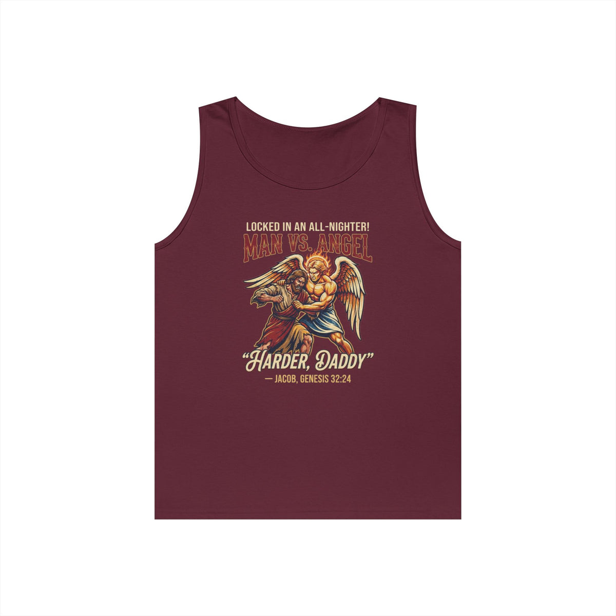 "Good Book Series Man vs Angel" Tank Top