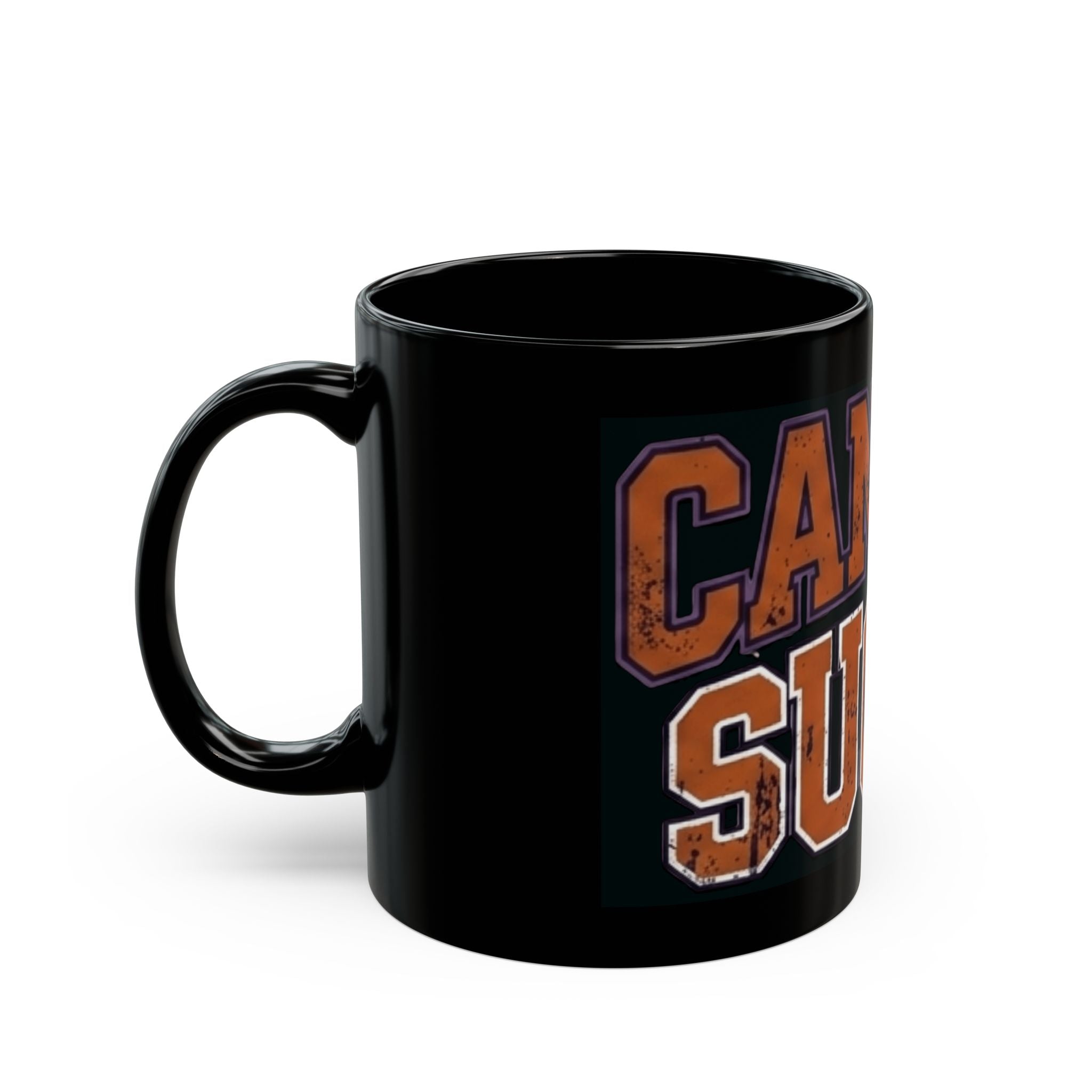 "Cancer Sucks" Black Ceramic Mug