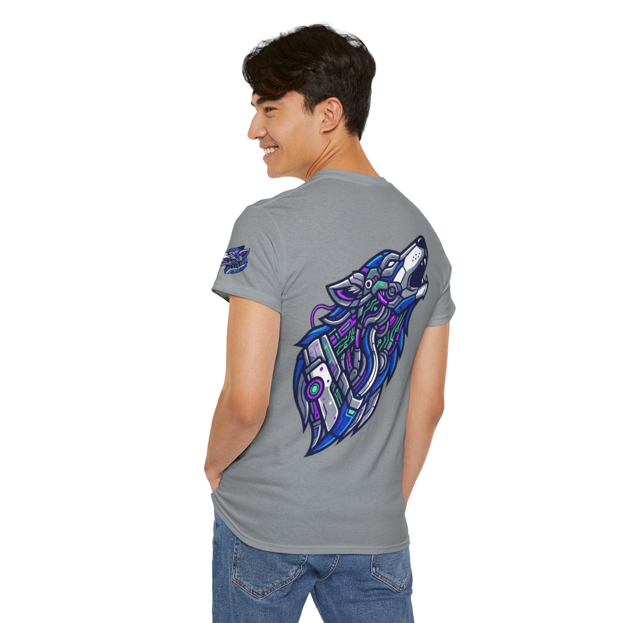 "Cyber Wolf" Premium Graphic Tee