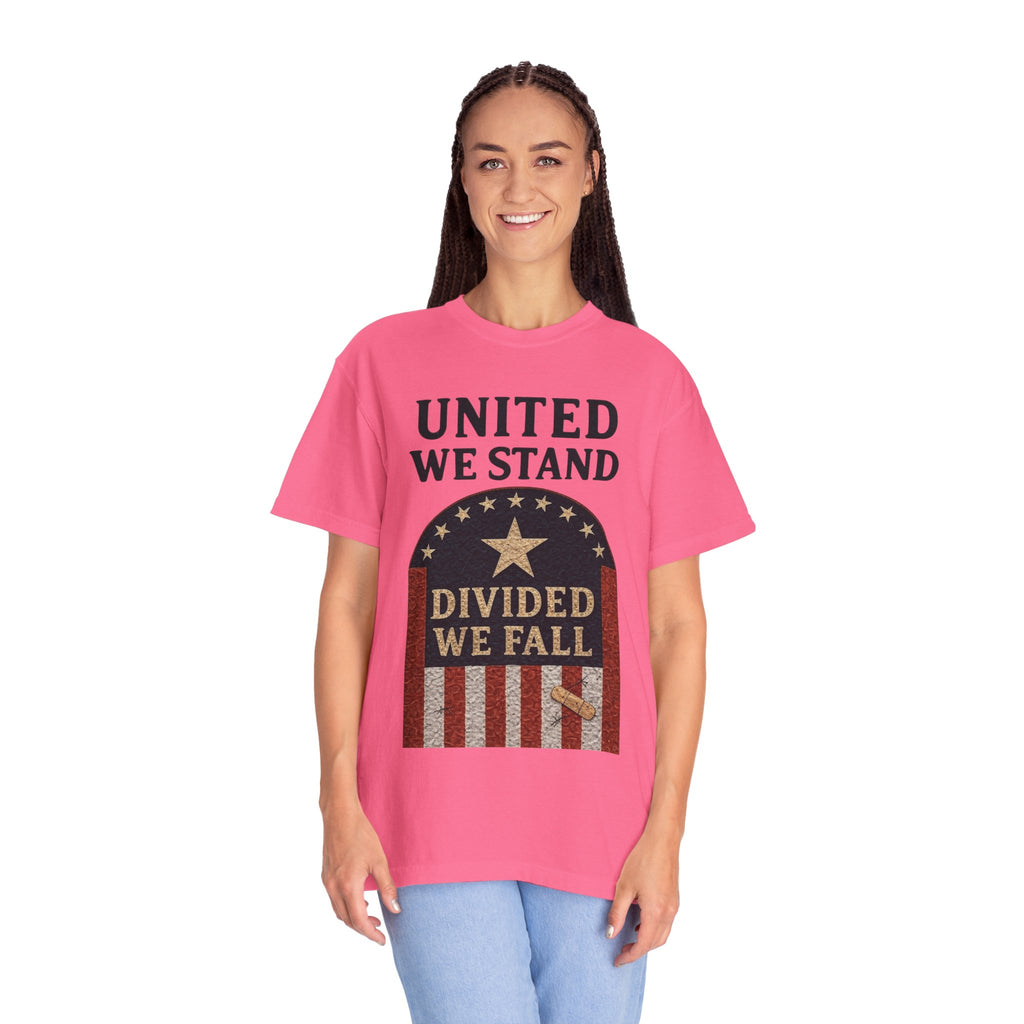 "UNITED WE STAND" Unisex Garment-Dyed T-shirt