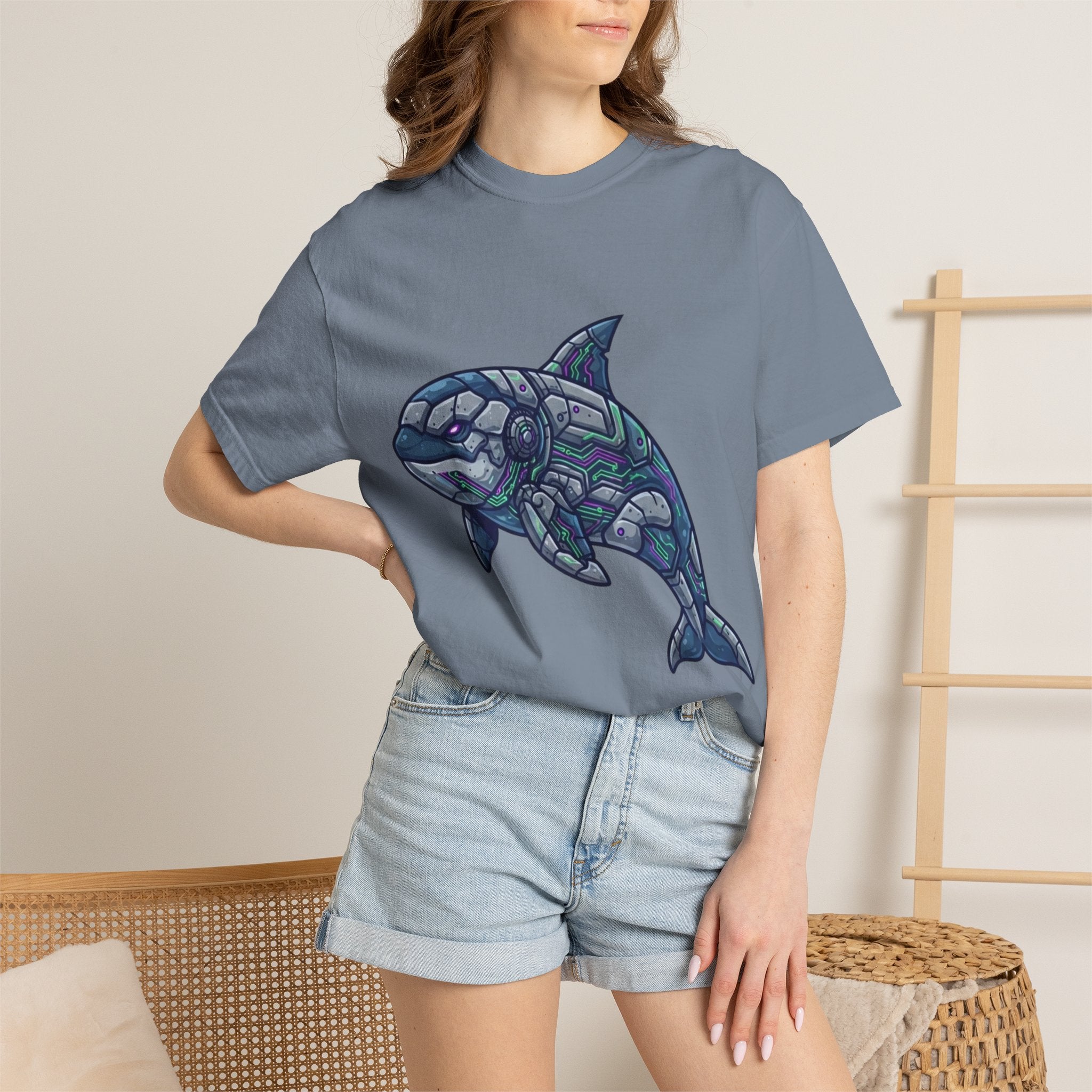 "Killer Whale" Unisex Garment-Dyed Tee