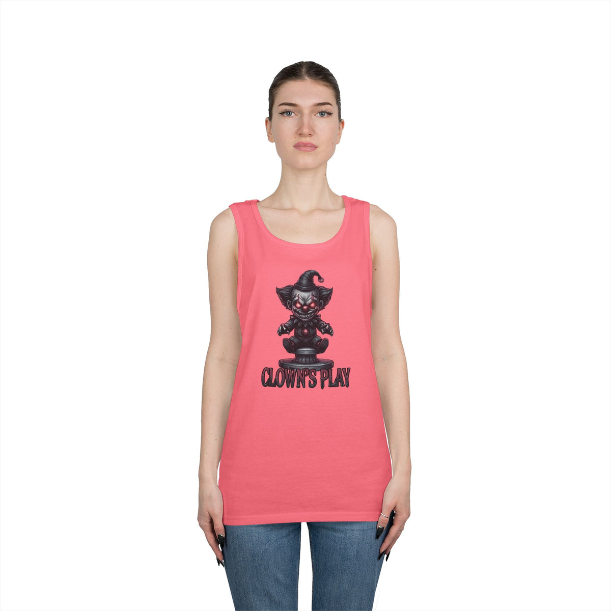 Color: Safety Pink | Clown Play Tank Top