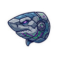 "Cyber Shark" Sticker