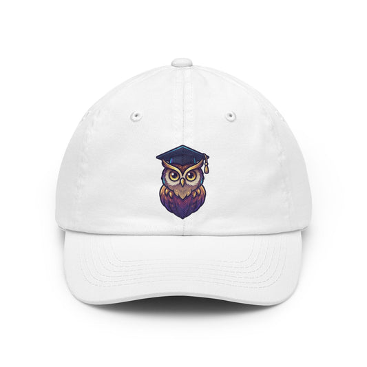 Color: White | Owl Credible Dad Hat — Graphic