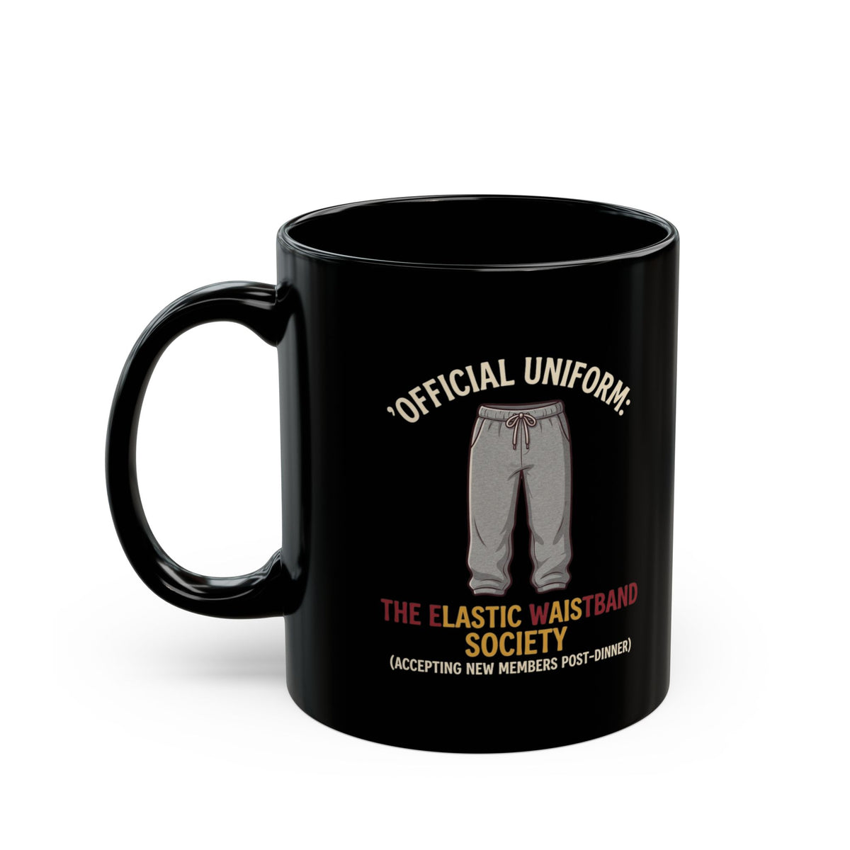 "Offical Thanksgiving Uniform" Black Ceramic Mug