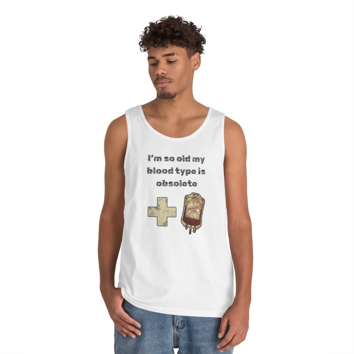 Color: White | Blood Type Tank Top