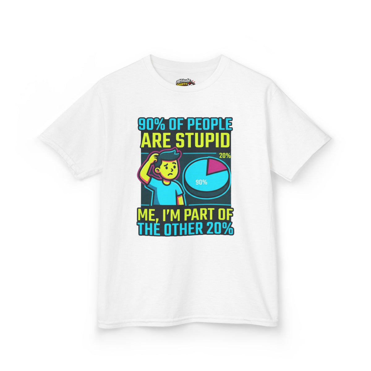 "90% Of People Are Stupid" Kids Tee