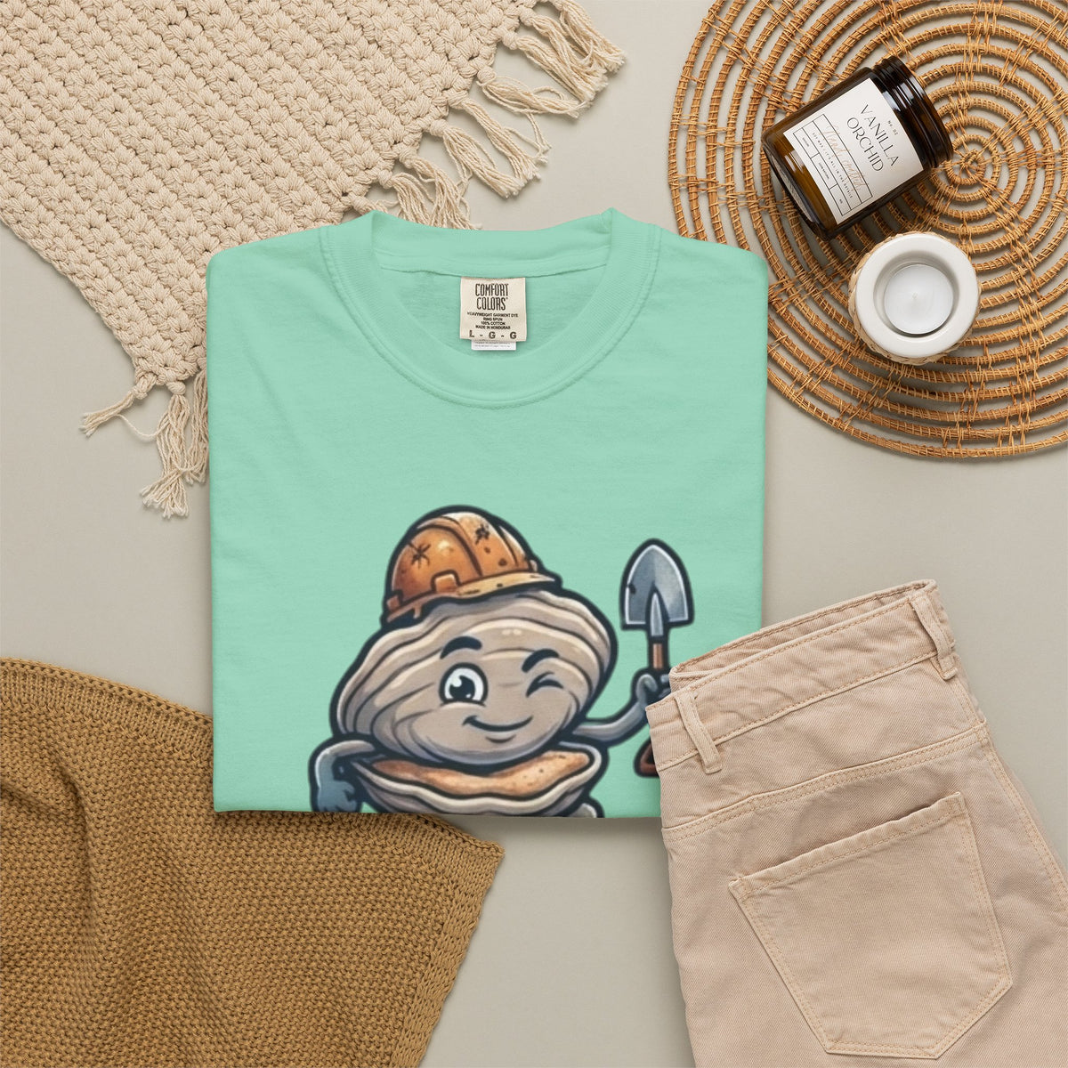 Digging For The Big Pearl Unisex Garment-Dyed Tee