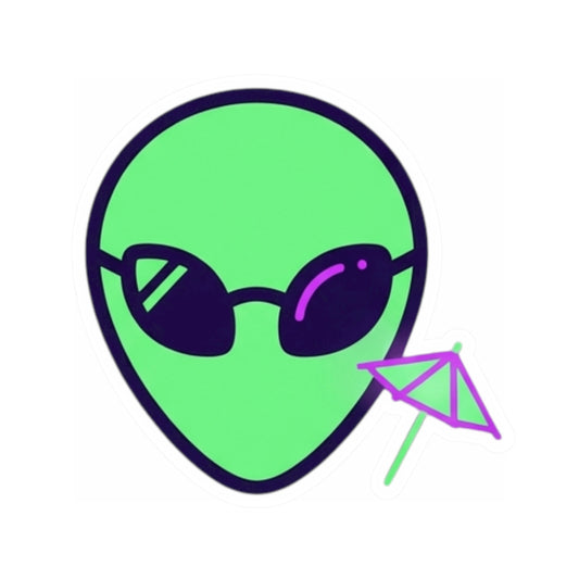 "Drunk Alien" Sticker
